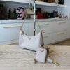 Prada Saffiano Lux Re-Edition 2005 Shoulder Bag Beige