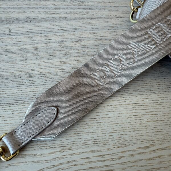 Prada Saffiano Lux Re-Edition 2005 Shoulder Bag Beige