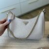 Prada Saffiano Lux Re-Edition 2005 Shoulder Bag Beige