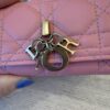Christian Dior Lady Dior Cannage Leather Key Case Pink