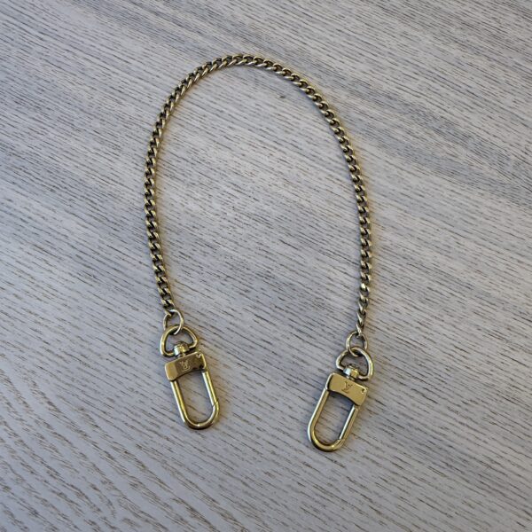 Louis Vuitton Wallet Chain Strap Charm Gold