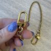 Louis Vuitton Wallet Chain Strap Charm Gold