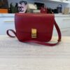 Celine Box Calfskin Medium Classic Box Flap Bag Red
