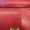 Celine Box Calfskin Medium Classic Box Flap Bag Red