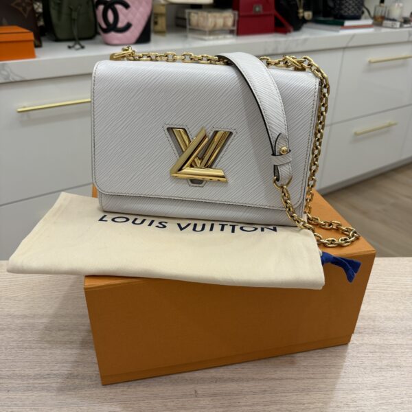 Louis Vuitton Epi Twist Shoulder Bag MM White