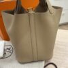 Hermes Taurillon Clemence Picotin Lock 18 PM Trench Gold Hardware