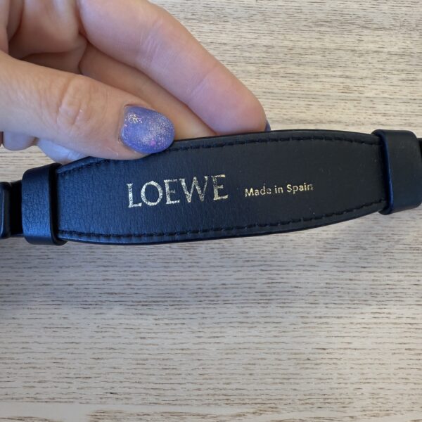 Loewe Branded Short Strap Black Top Handle