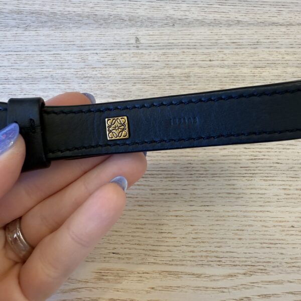 Loewe Branded Short Strap Black Top Handle