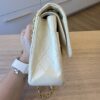 Chanel Medium Vintage Classic Flap with 24K Gold Hardware White