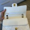Chanel Medium Vintage Classic Flap with 24K Gold Hardware White