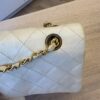 Chanel Medium Vintage Classic Flap with 24K Gold Hardware White
