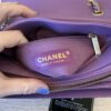 Chanel Lambskin Sleek And Chic Flap Purple