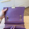 Chanel Lambskin Sleek And Chic Flap Purple