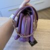 Chanel Lambskin Sleek And Chic Flap Purple