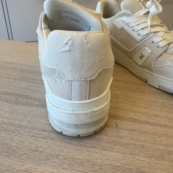 Louis Vuitton Black Monogram Denim Trainer Sneakers 9