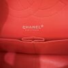 Chanel Patent Quilted Jumbo Double Flap Coral Silver Hardware