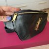Saint Laurent (YSL) Grain De Poudre Monogram Belt Bag Black