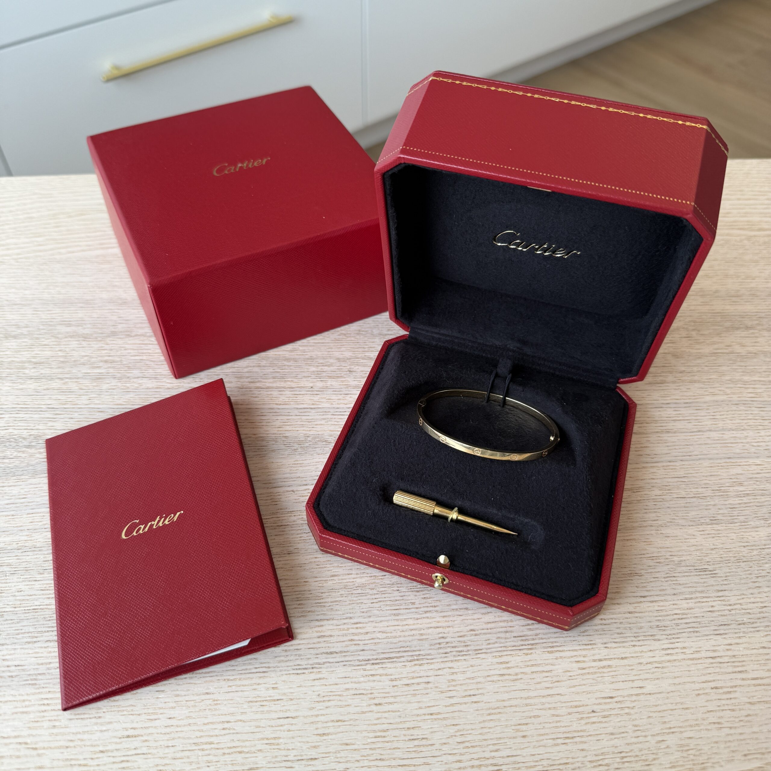 Cartier Love Bracelet, Small Model 17 Gold