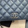 Chanel Quilted Ballerine Flap Bag Black and Navy