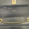 Chanel Lambskin Chevron Quilted Trendy CC Wallet On Chain WOC Navy