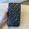 Louis Vuitton Monogram Multicolor Zippy Wallet Noir with Pink Interior