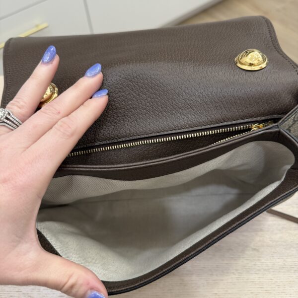 Gucci Blondie NM Flap Bag GG Coated Canvas Medium