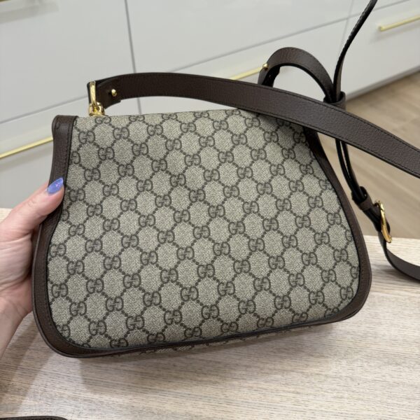 Gucci Blondie NM Flap Bag GG Coated Canvas Medium