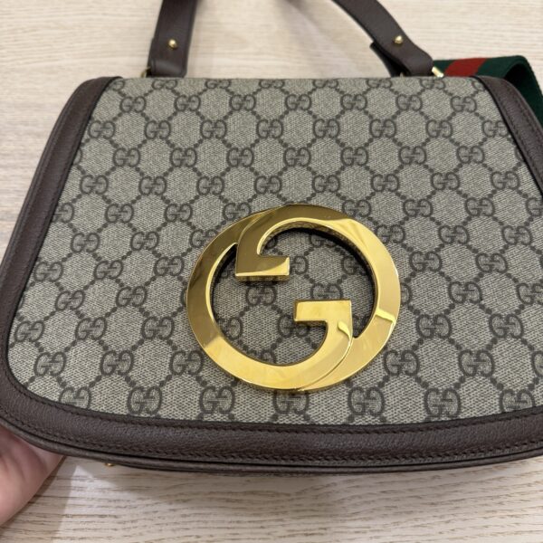 Gucci Blondie NM Flap Bag GG Coated Canvas Medium