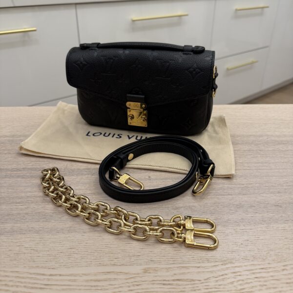 Louis Vuitton Monogram Empreinte Noir Pochette Métis East West