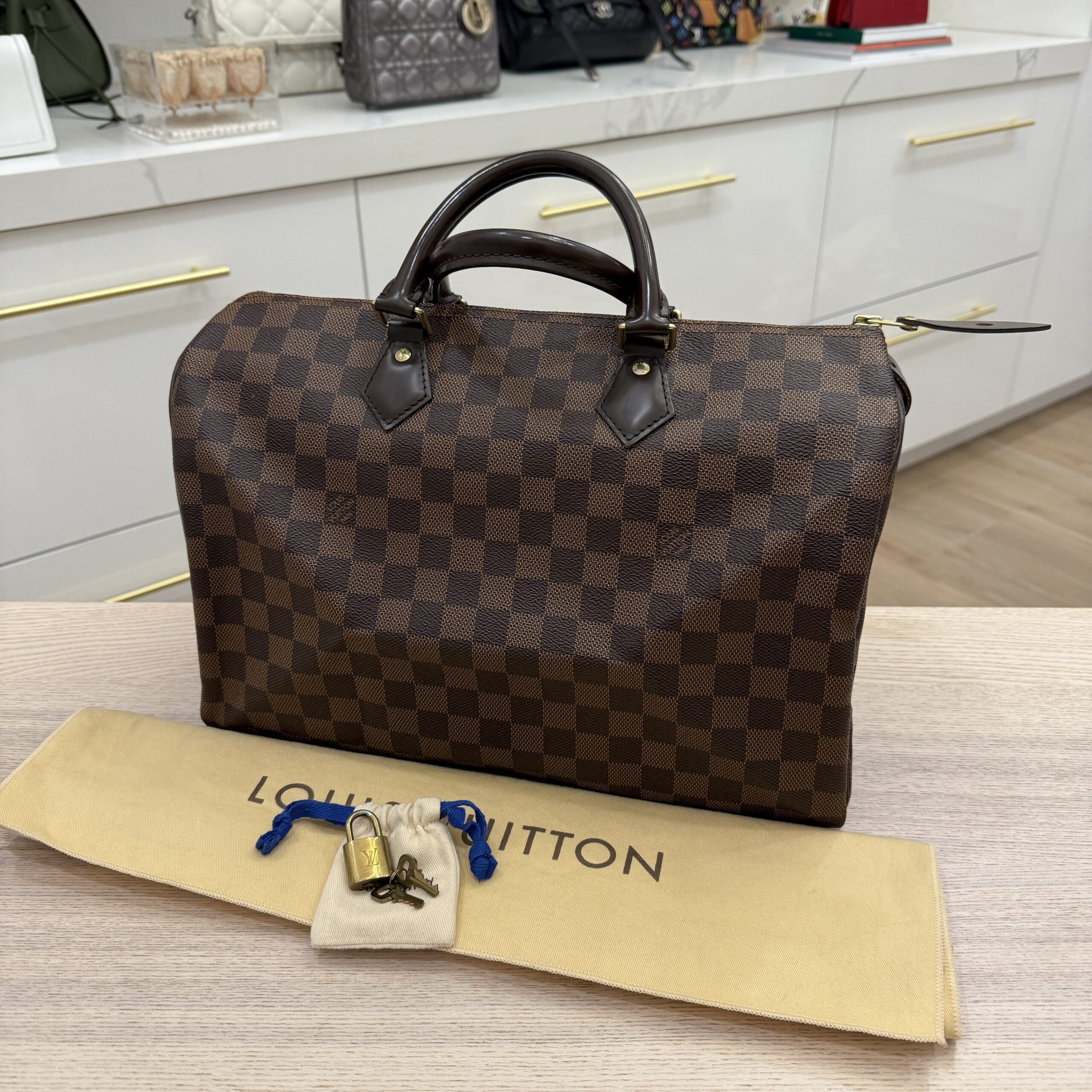 Louis Vuitton Damier Ebene Speedy 35 NM