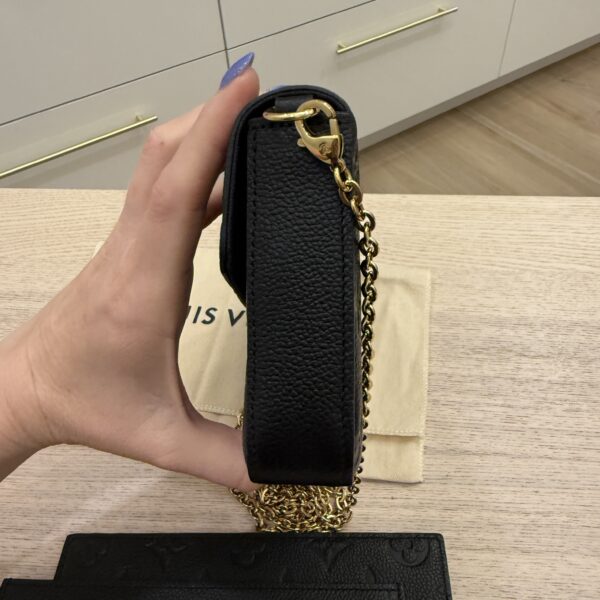 Louis Vuitton Empreinte Pochette Felicie Chain Wallet Noir