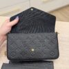 Louis Vuitton Empreinte Pochette Felicie Chain Wallet Noir