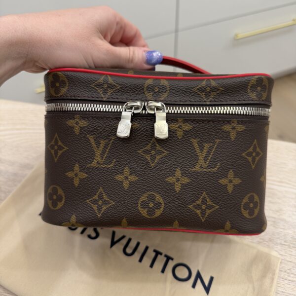 Louis Vuitton Monogram Macassar Nice Mini Rouge