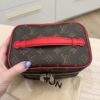 Louis Vuitton Monogram Macassar Nice Mini Rouge