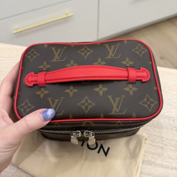 Louis Vuitton Monogram Macassar Nice Mini Rouge