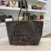 Goyard Goyardine Saint Louis GM Black and Tan