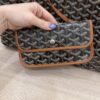 Goyard Goyardine Saint Louis GM Black and Tan