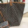 Goyard Goyardine Saint Louis GM Black and Tan