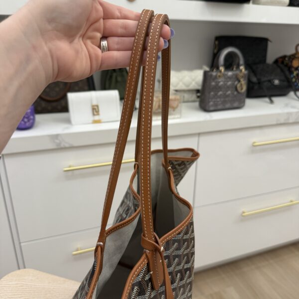 Goyard Goyardine Saint Louis GM Black and Tan