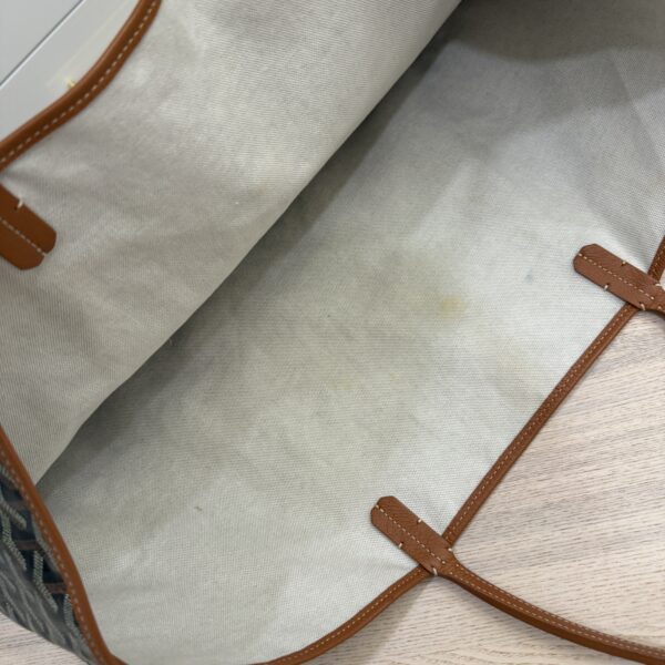 Goyard Goyardine Saint Louis GM Black and Tan