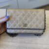 Chanel Tweed Quilted Wallet On Chain WOC