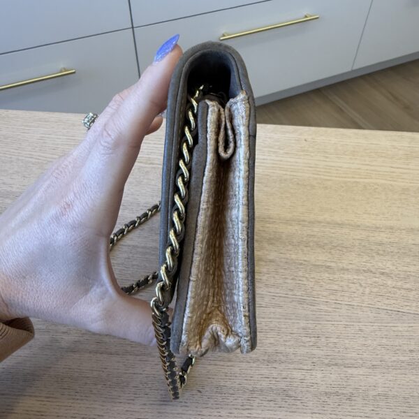 Chanel Tweed Quilted Wallet On Chain WOC