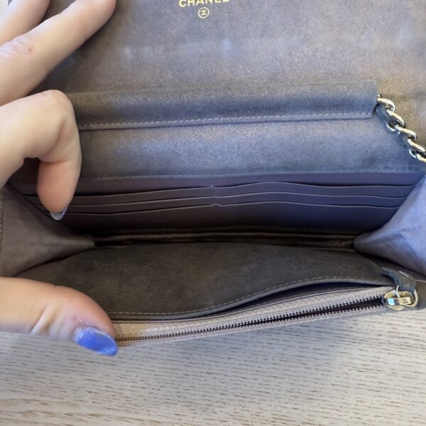 Chanel Tweed Quilted Wallet On Chain WOC