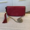 Gucci Disco Soho Red Chain Cross Body Handbag