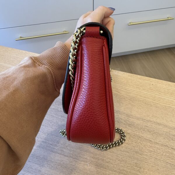 Gucci Disco Soho Red Chain Cross Body Handbag