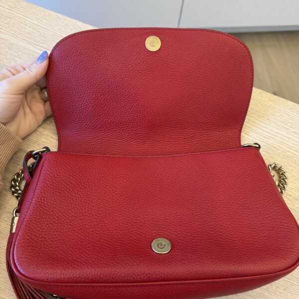 Gucci Disco Soho Red Chain Cross Body Handbag