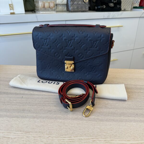Louis Vuitton Empreinte Pochette Metis Marine Rouge