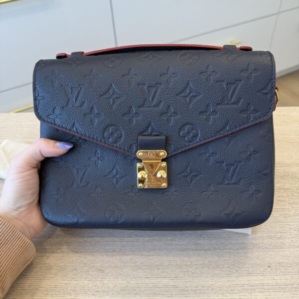 Louis Vuitton Empreinte Pochette Metis Marine Rouge