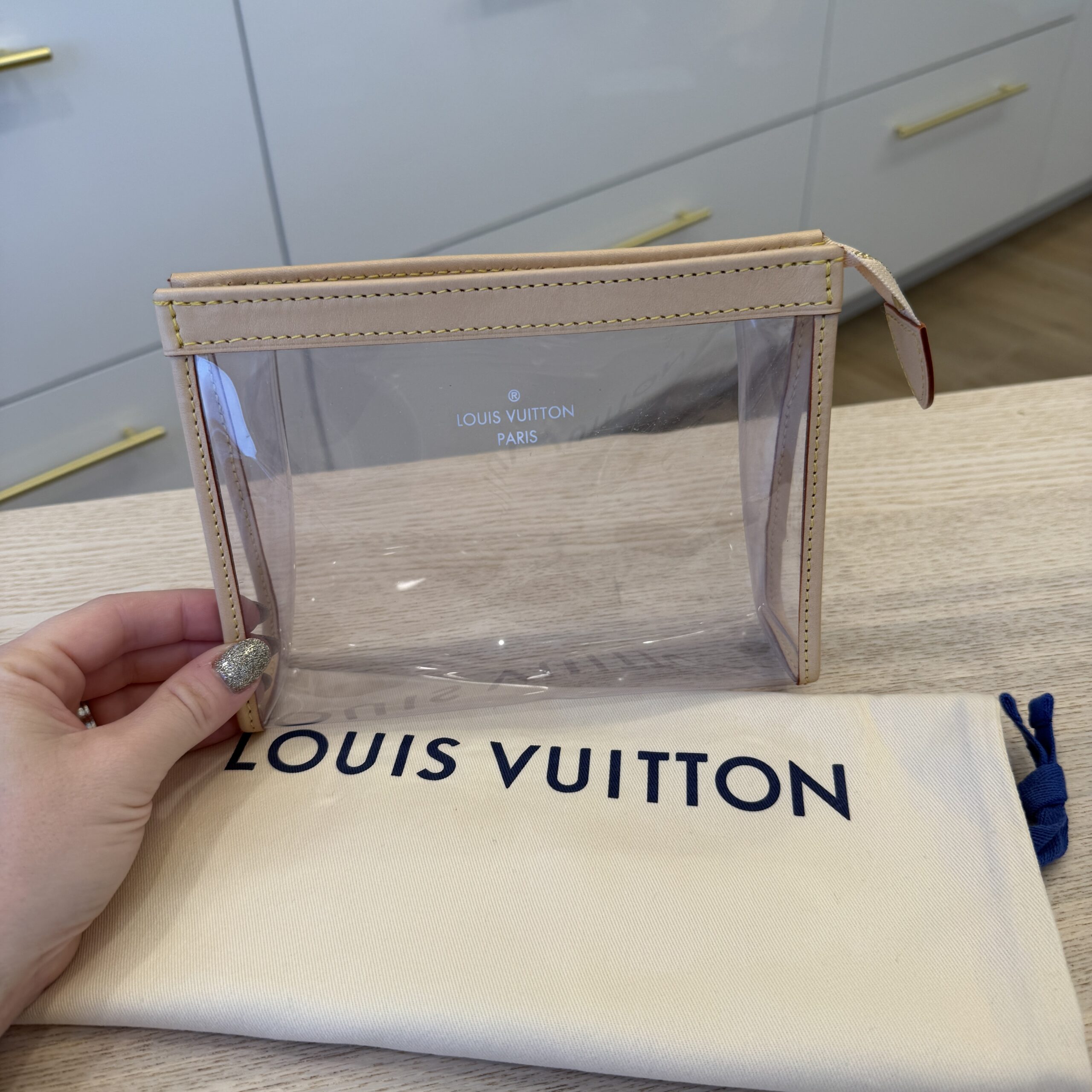 Louis Vuitton Monogram Trio Toiletry 19 Transparent