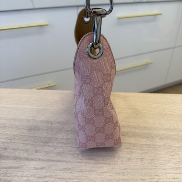 Gucci Gucci Pink GG Canvas and Leather Bag